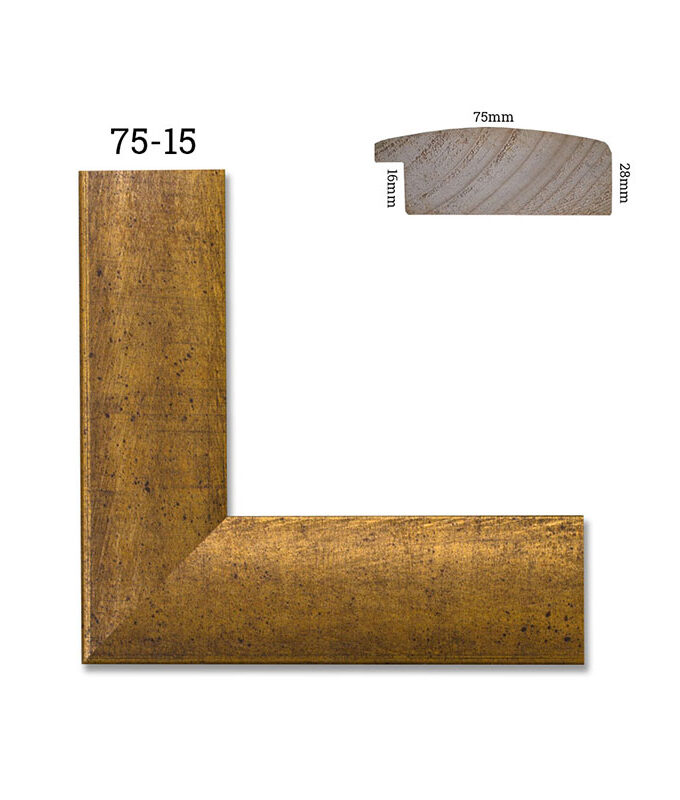 75-15 πομπέ σκουριασμένο χρυσό