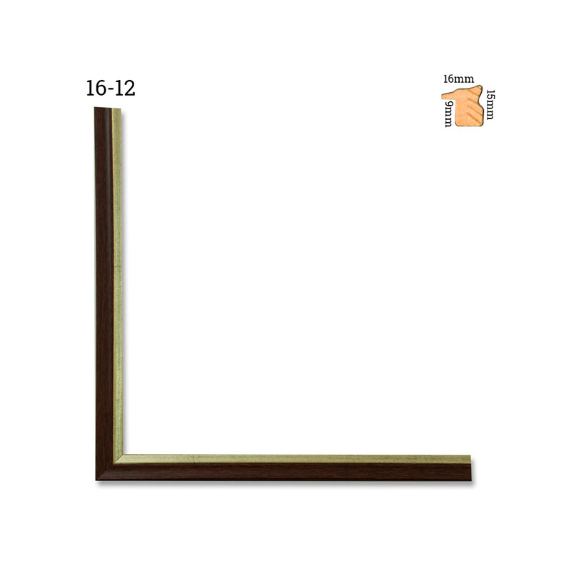 16-12 brown blacked gold lip